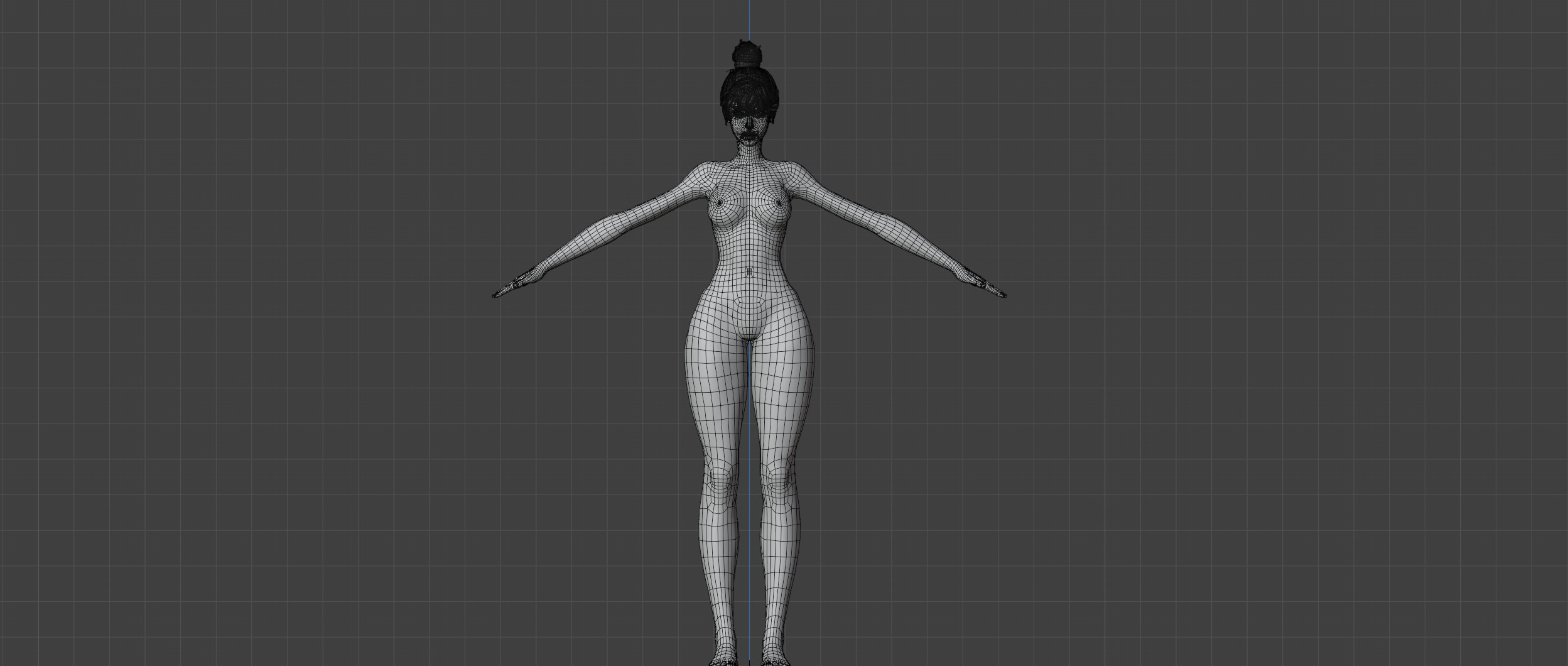 Ji-a Female Game Ready Character Low-poly 3D model_13