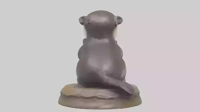 Otter Pup statue model