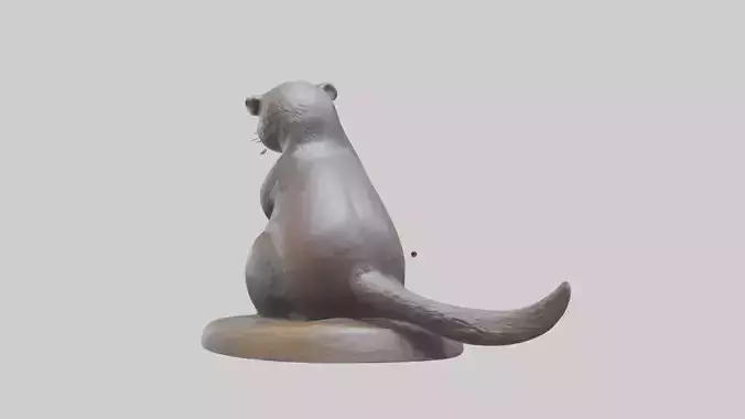 Otter statue model