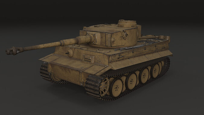 Tiger tank panzer VI ausf H 3D model