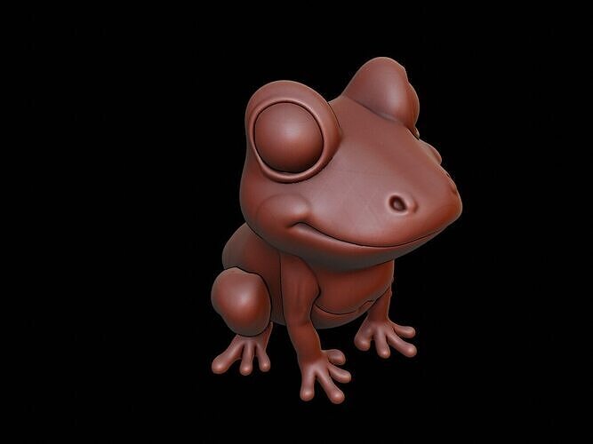 Frog Animal Cartoon 3D print model