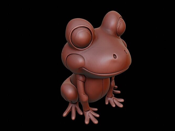Frog Animal Cartoon 3D print model