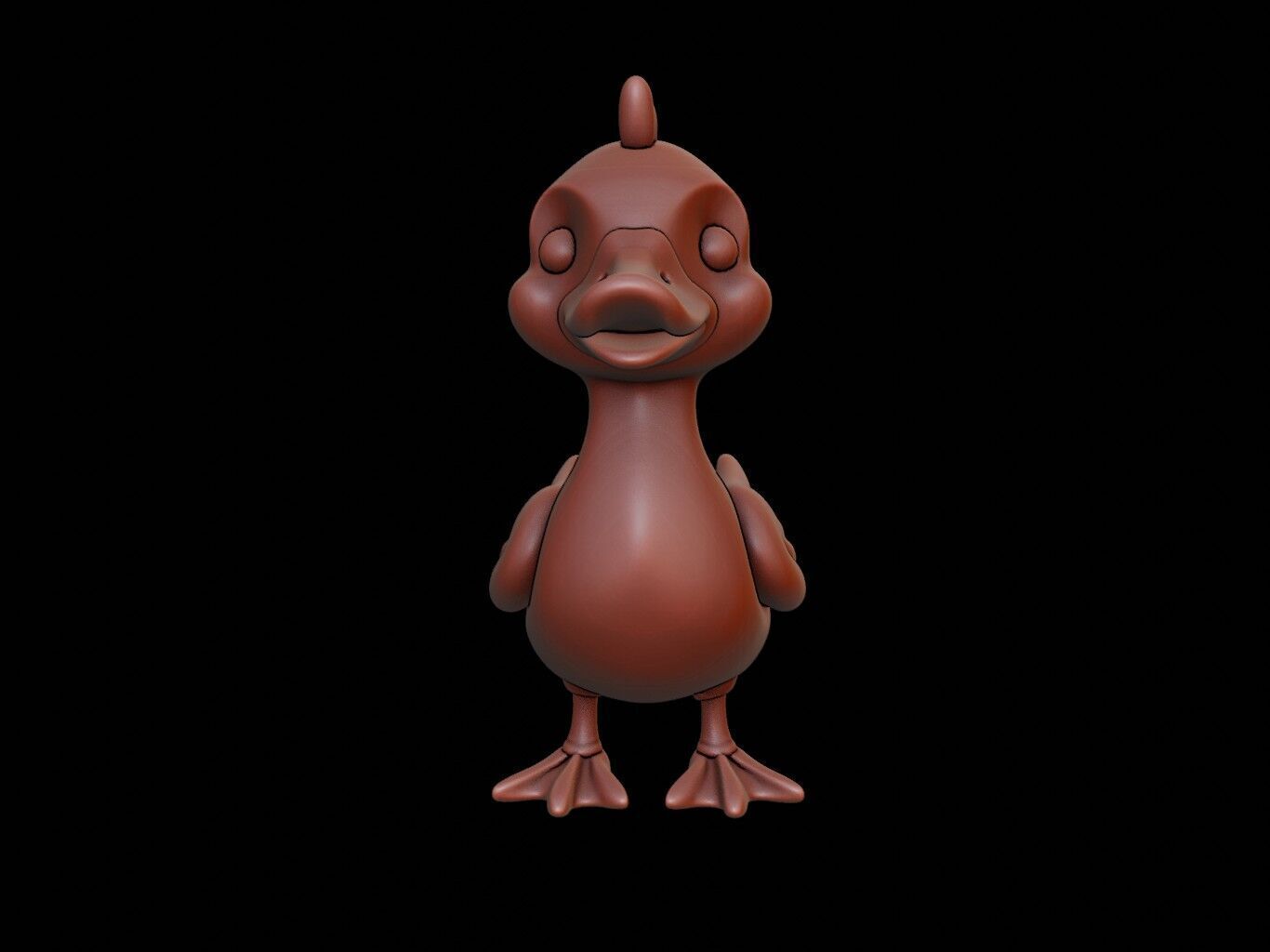 Goose Animal Cartoon 3D print model_2