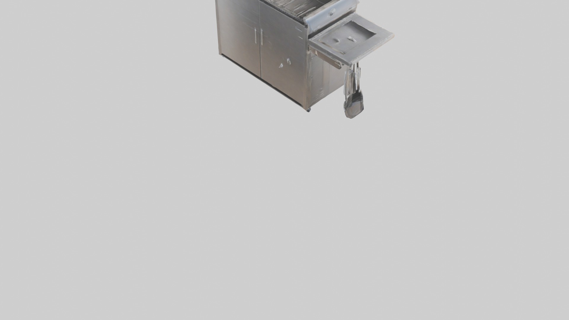 Outdoor BBQ Grill Set model 3D model_4