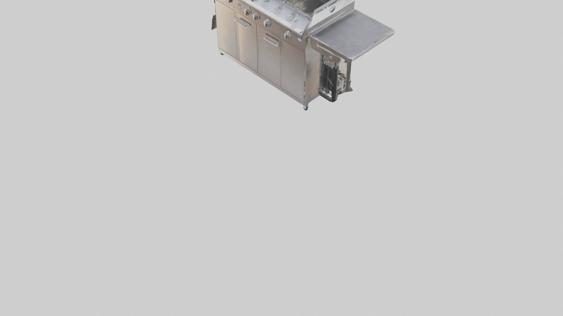 Outdoor BBQ Grill Set model 3D model_5