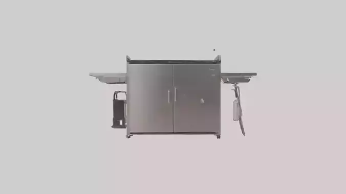 Outdoor BBQ Grill Set model 3D model