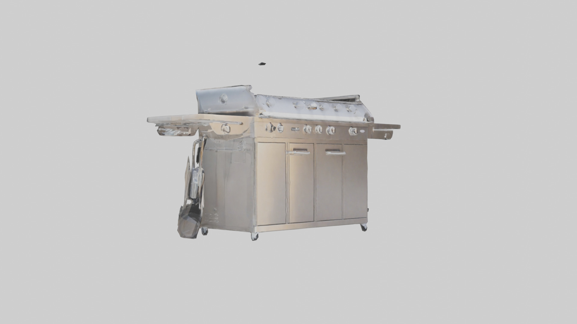 Outdoor BBQ Grill Set model 3D model_7