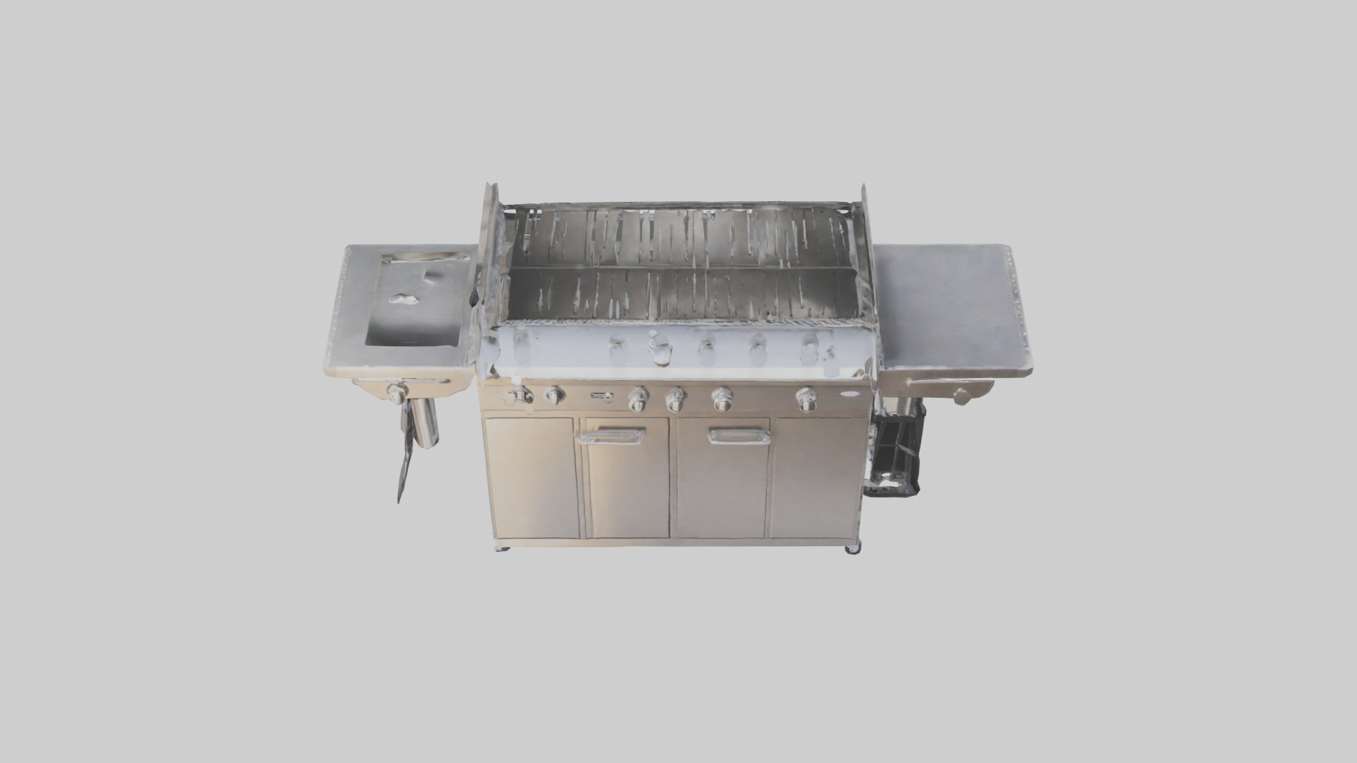 Outdoor BBQ Grill Set model 3D model_16