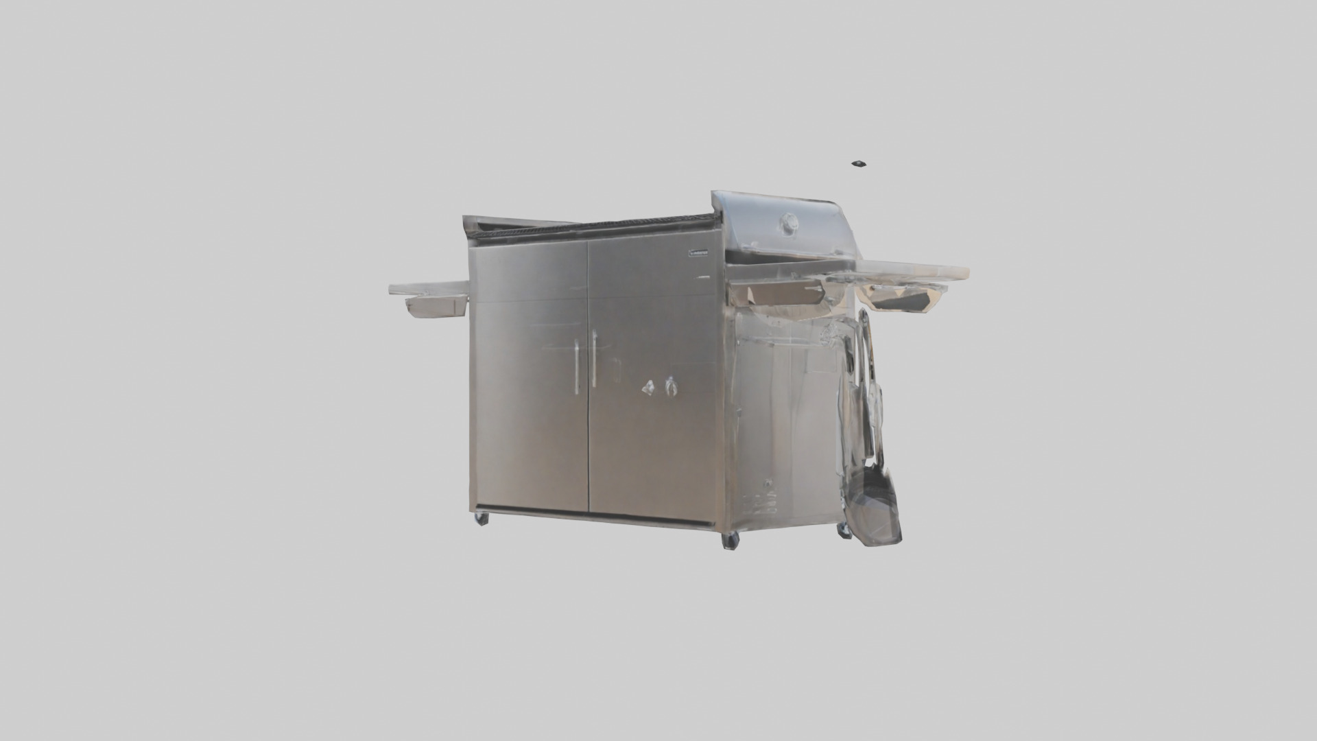 Outdoor BBQ Grill Set model 3D model_2