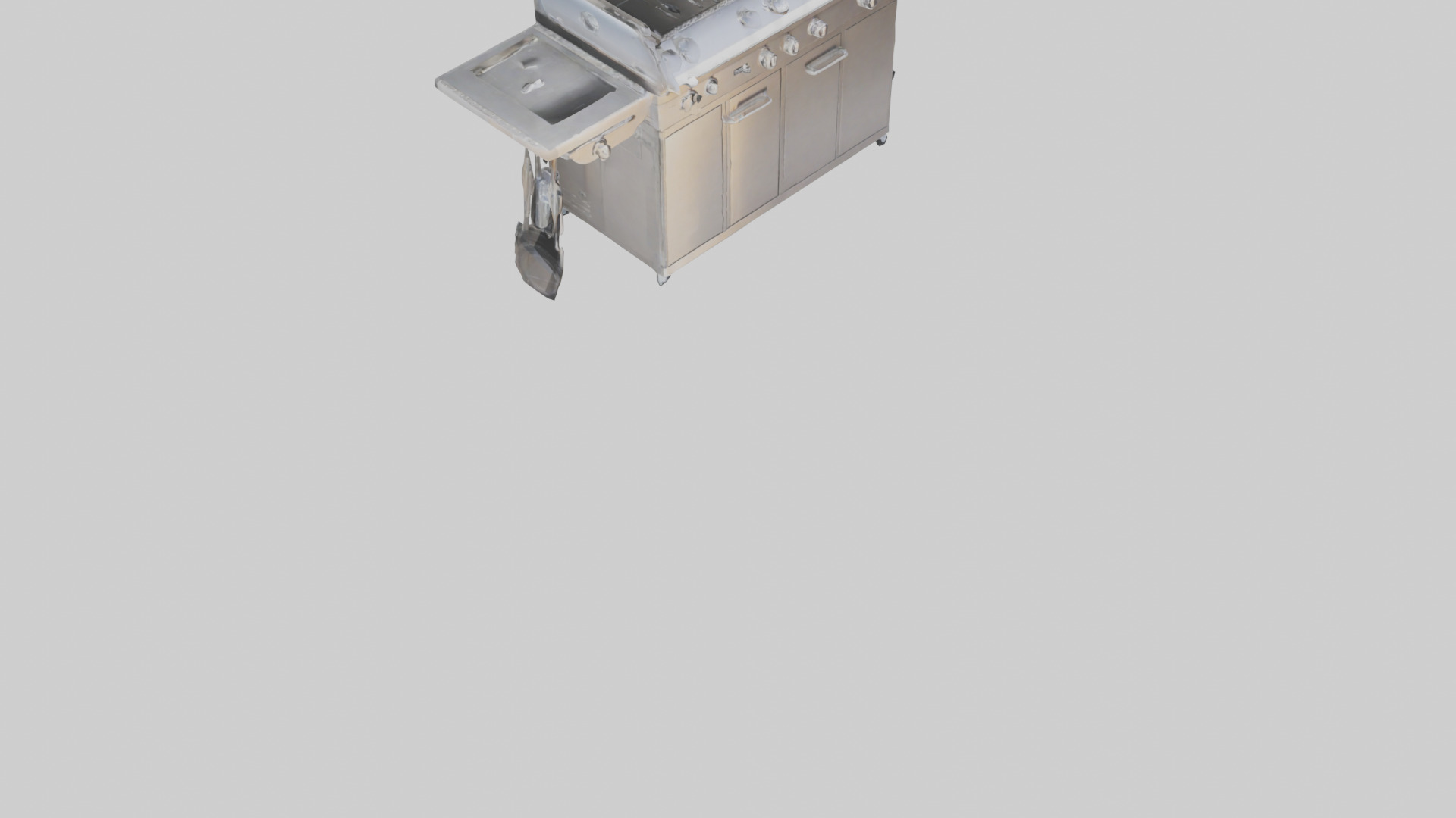 Outdoor BBQ Grill Set model 3D model_6