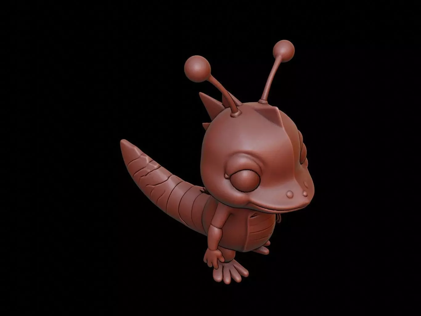 Grasshopper Animal Cartoon 3D print model