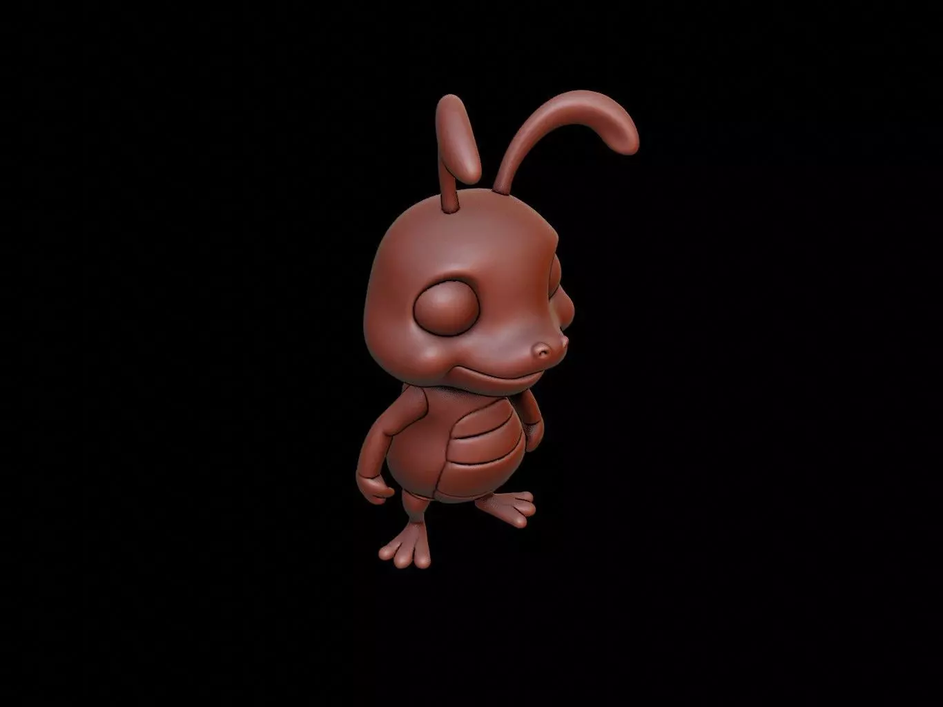 Grasshopper Animal Cartoon 3D print model_0