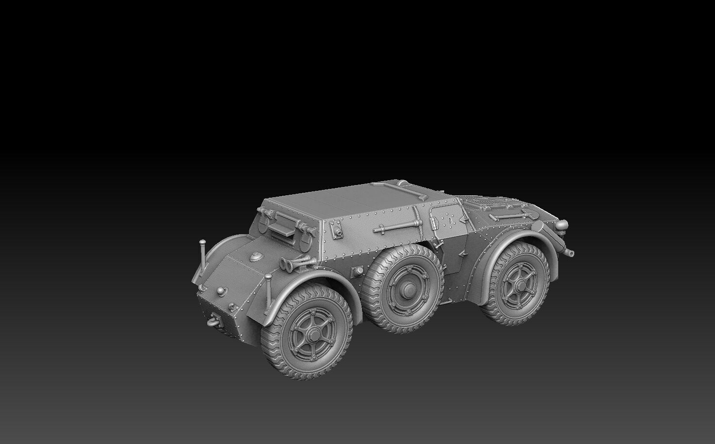 Autoblinda Armored Car 3D print model_11