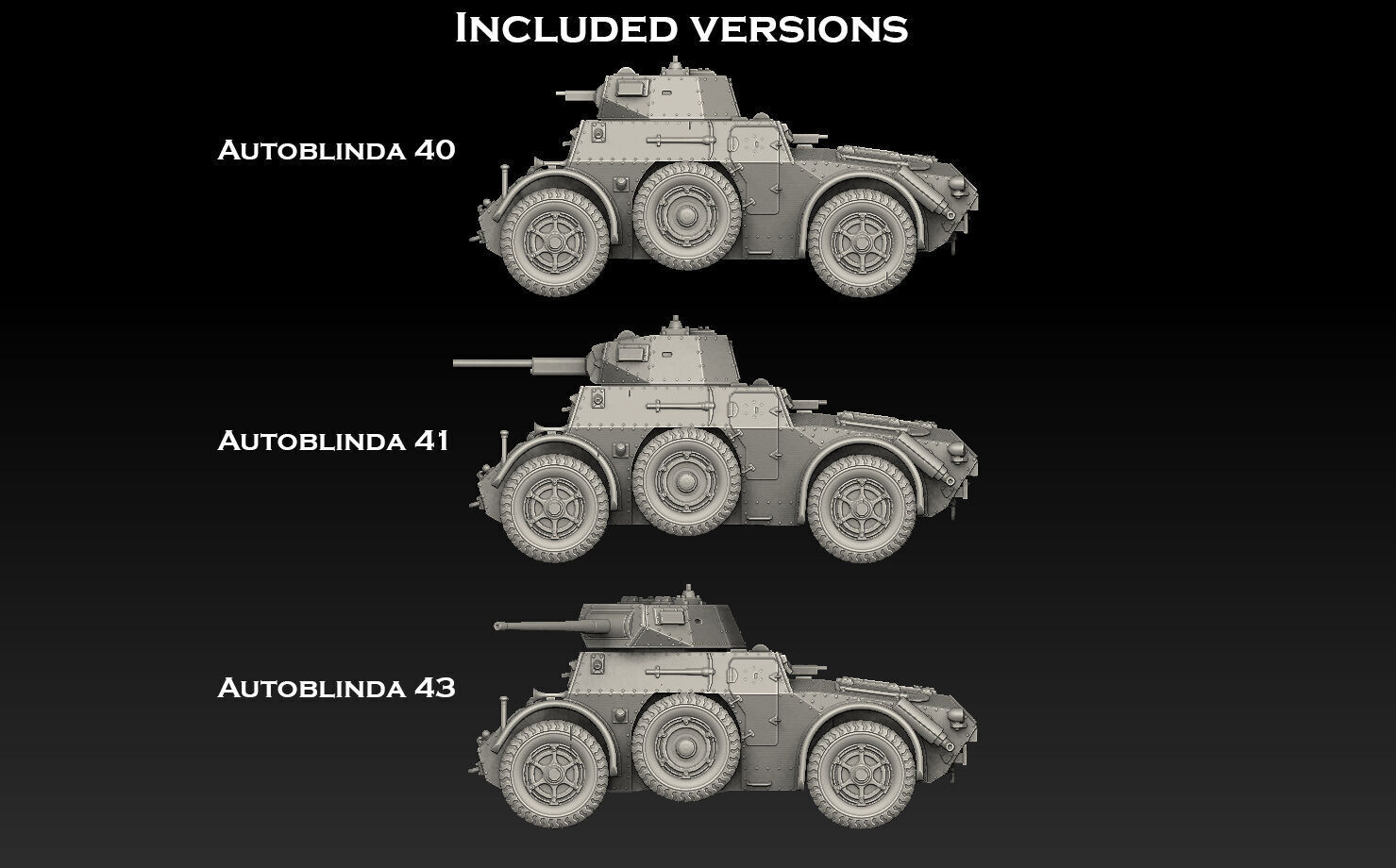 Autoblinda Armored Car 3D print model_2