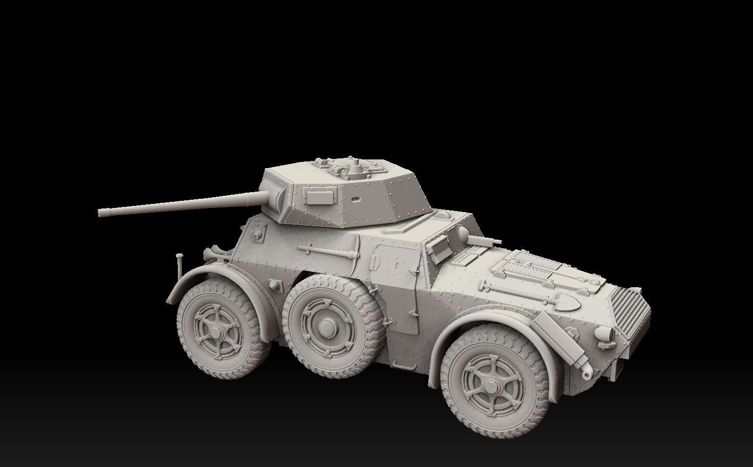 Autoblinda Armored Car 3D print model_8