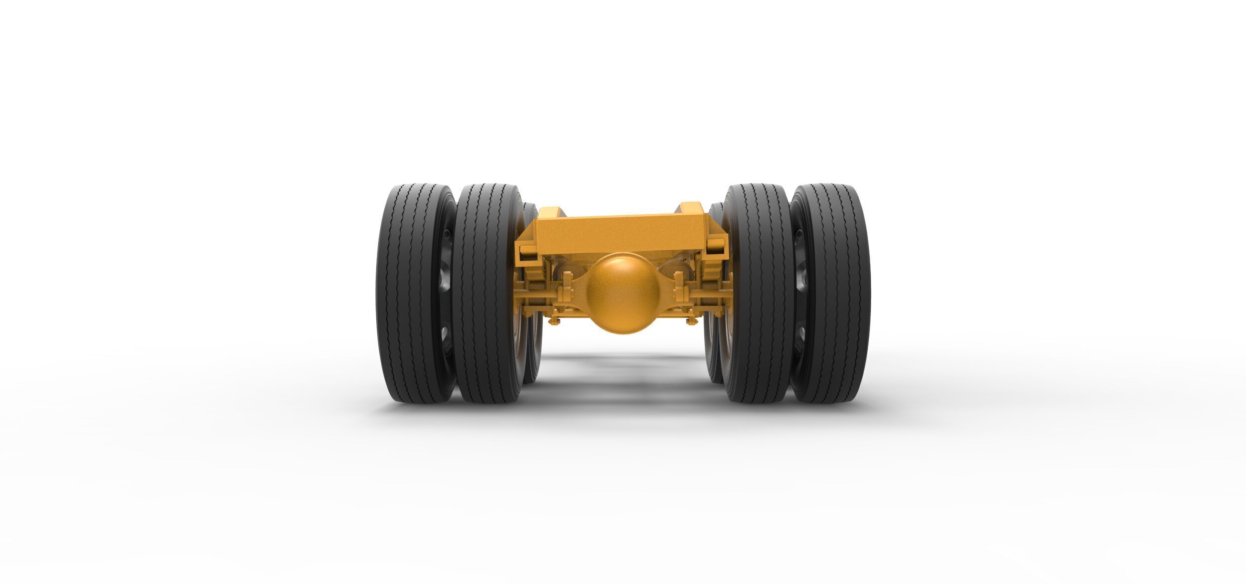 Chassis of Vintage GATR Racing Semi truck V4 Scale 1 to 25 3D print model_14