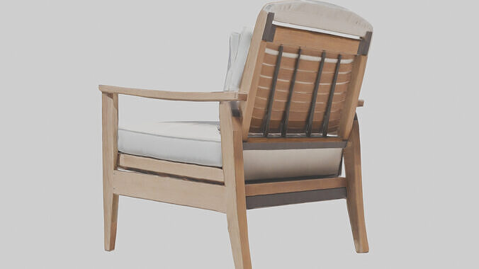 Outdoor Lounge Chair model 3D model 2