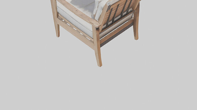 Outdoor Lounge Chair model 3D model 4
