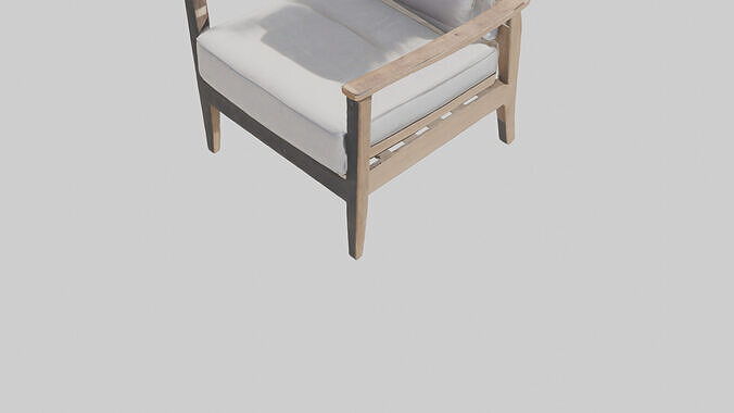 Outdoor Lounge Chair model 3D model 6