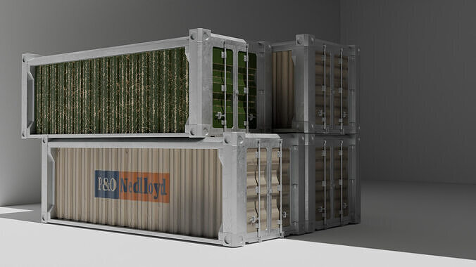 Shipping Container 3D Model  Free 3D model