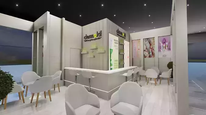 8x7 Exibition Stand 3D model