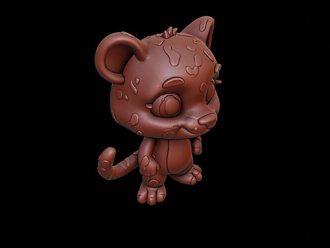 Jaguar Animal Cartoon 3D print model
