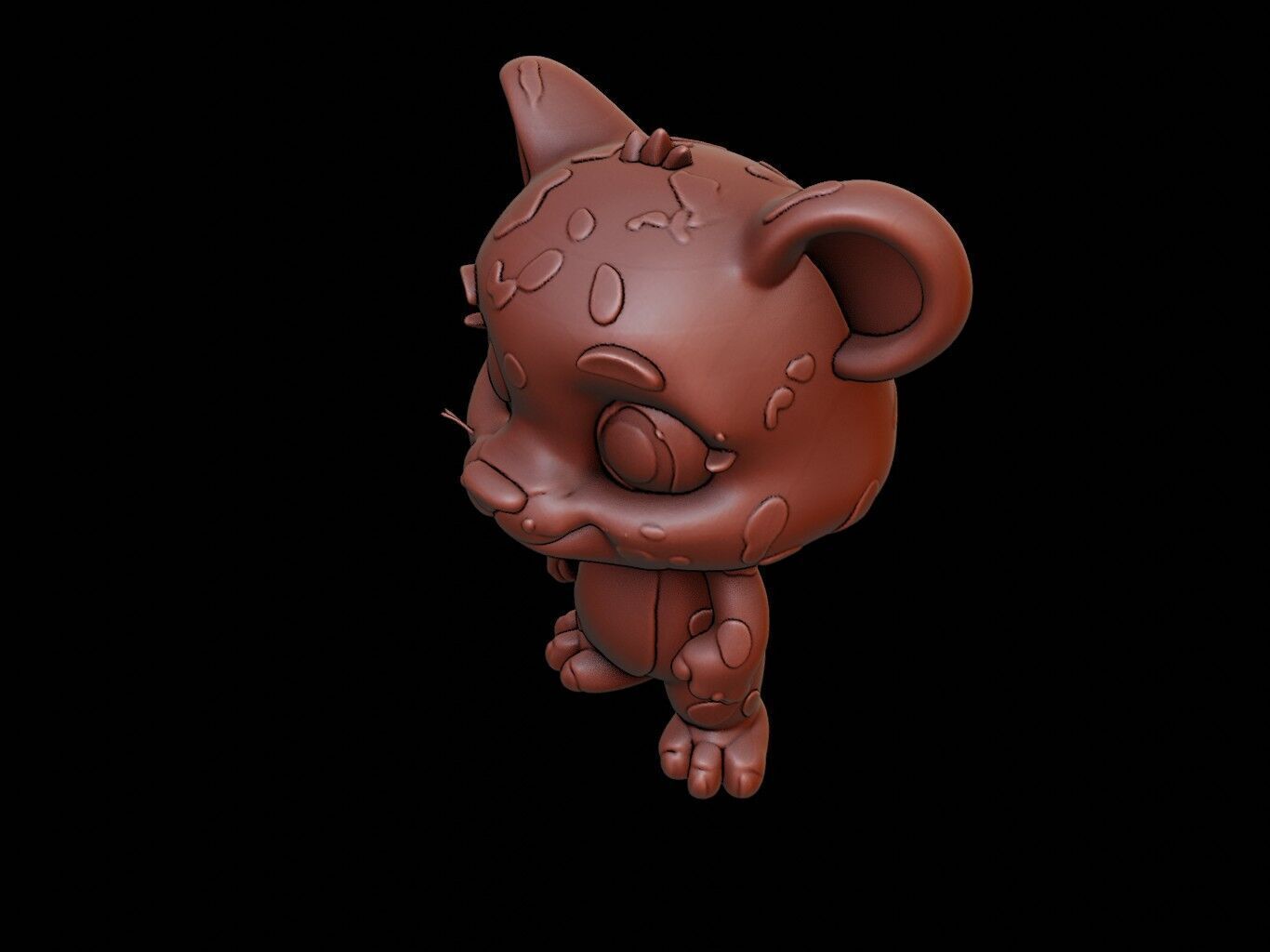 Jaguar Animal Cartoon 3D print model_1