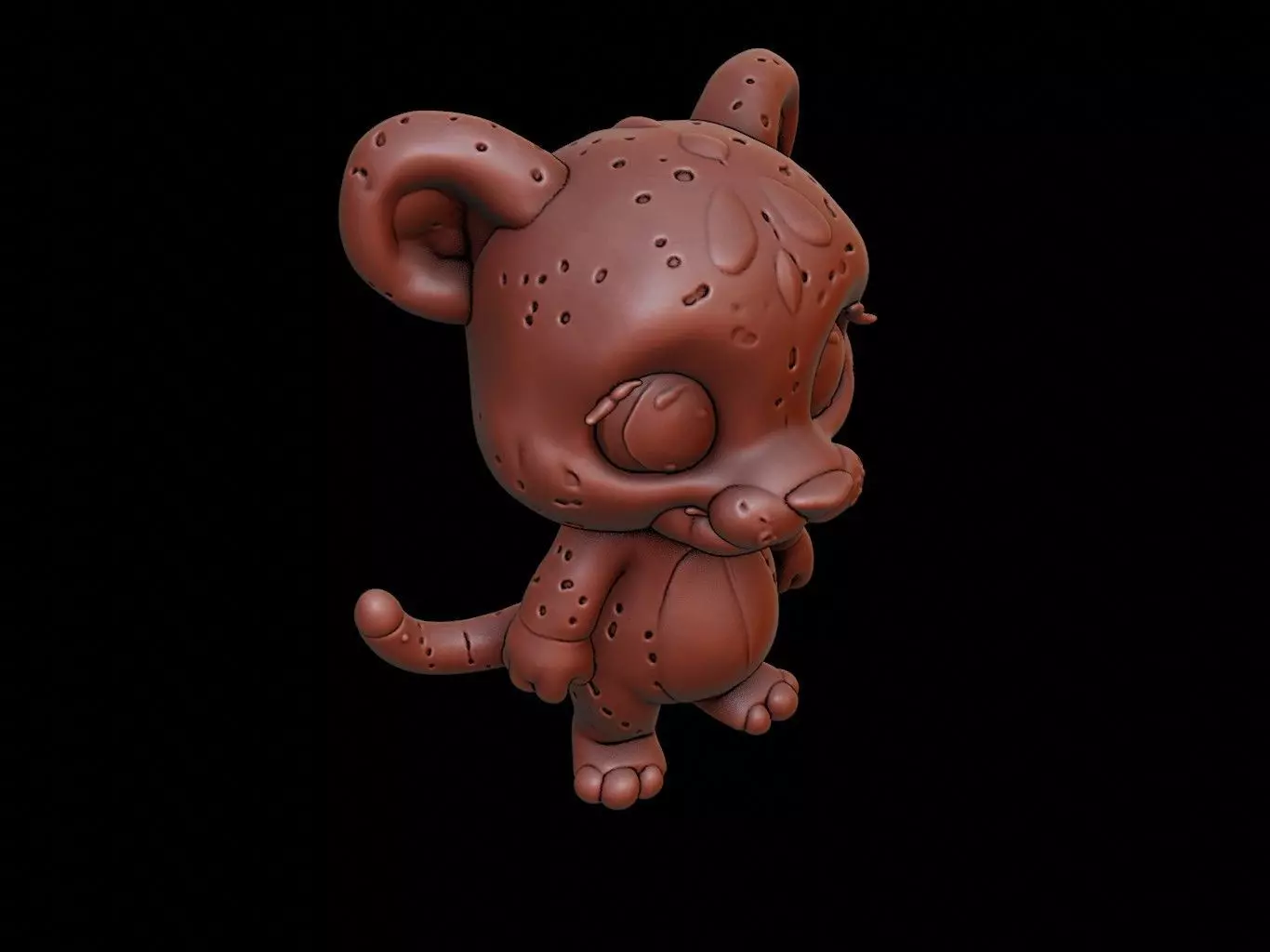 Jaguar Animal Cartoon 3D print model_0