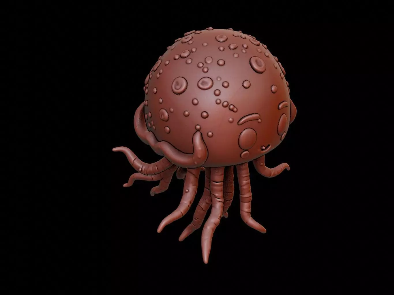 Jellyfish Animal Cartoon 3D print model