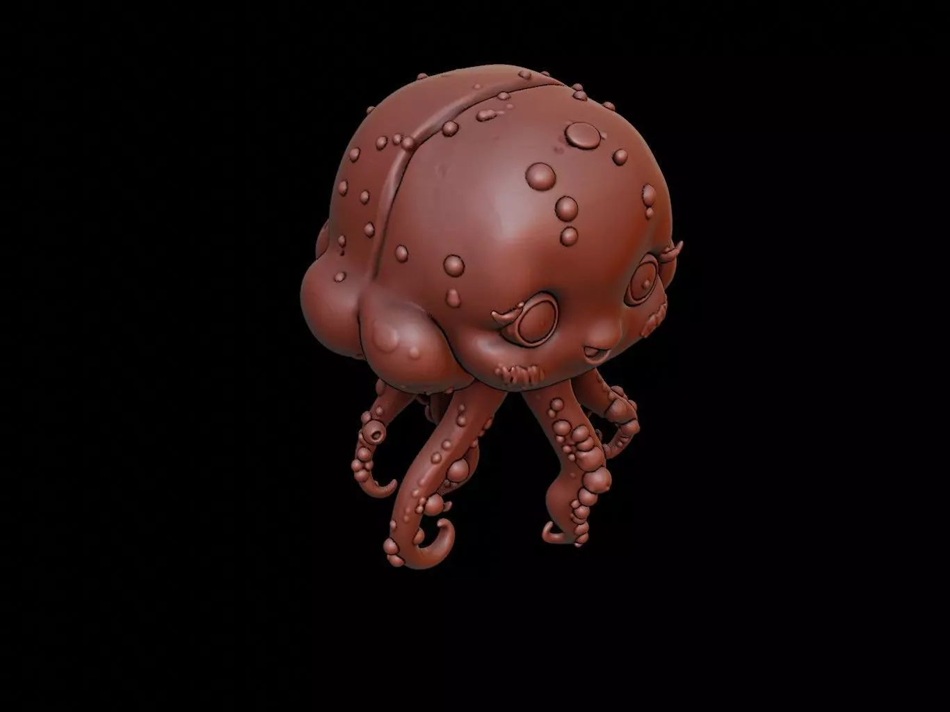 Jellyfish Animal Cartoon 3D print model
