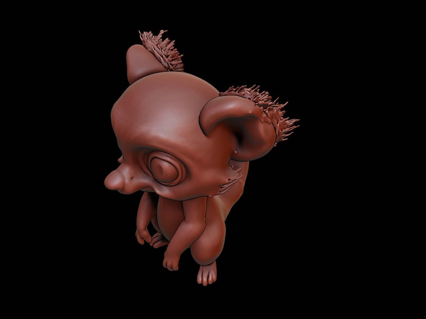Lemur Animal Cartoon 3D print model_1