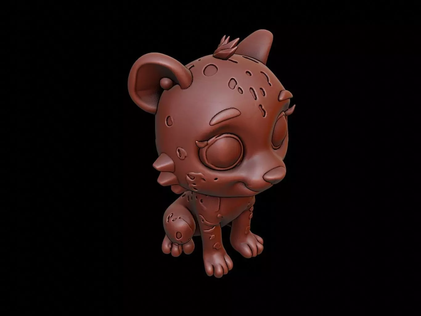 Leopard Animal Cartoon 3D print model_0