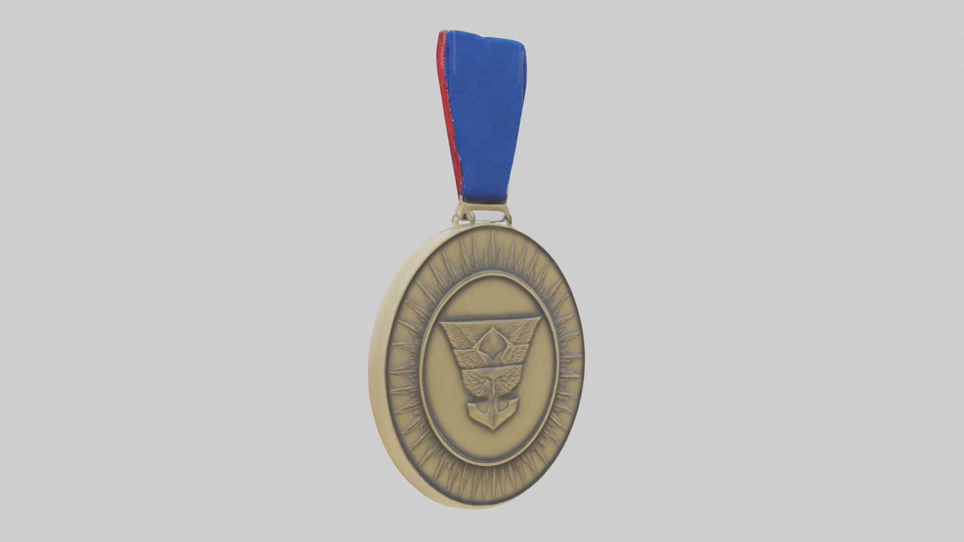 Outstanding Leadership Medal model 3D model_1