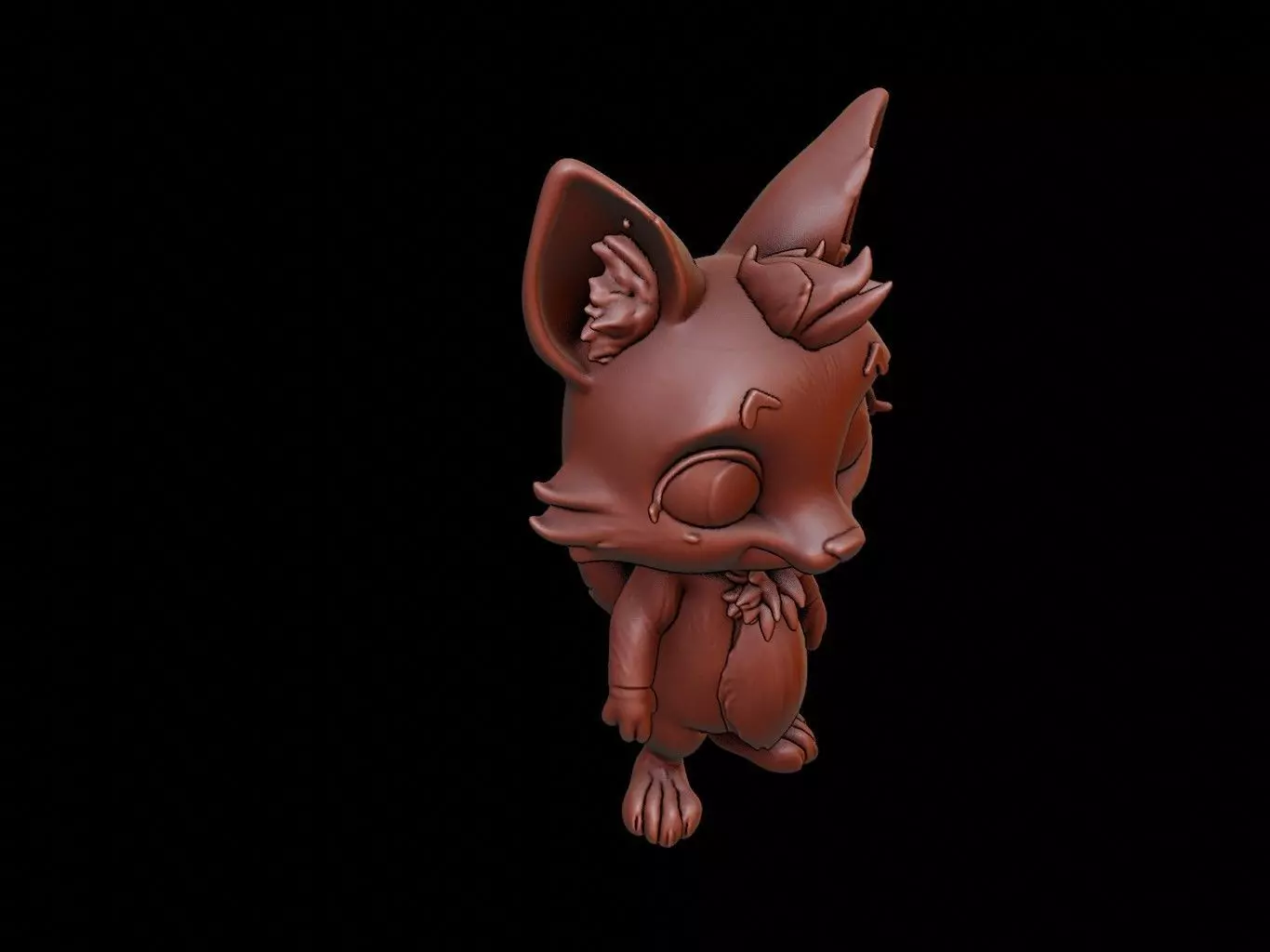 Lynx Animal Cartoon 3D print model_0