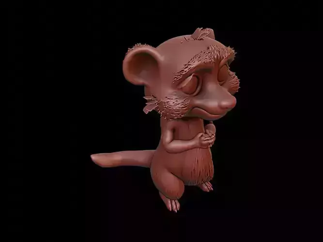 Meerkat Animal Cartoon 3D print model