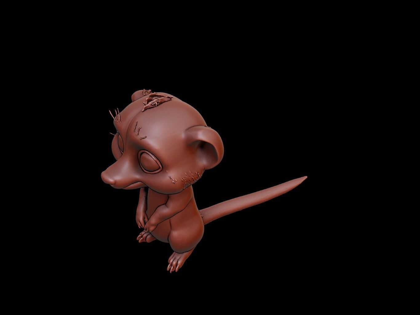 Meerkat Animal Cartoon 3D print model_1
