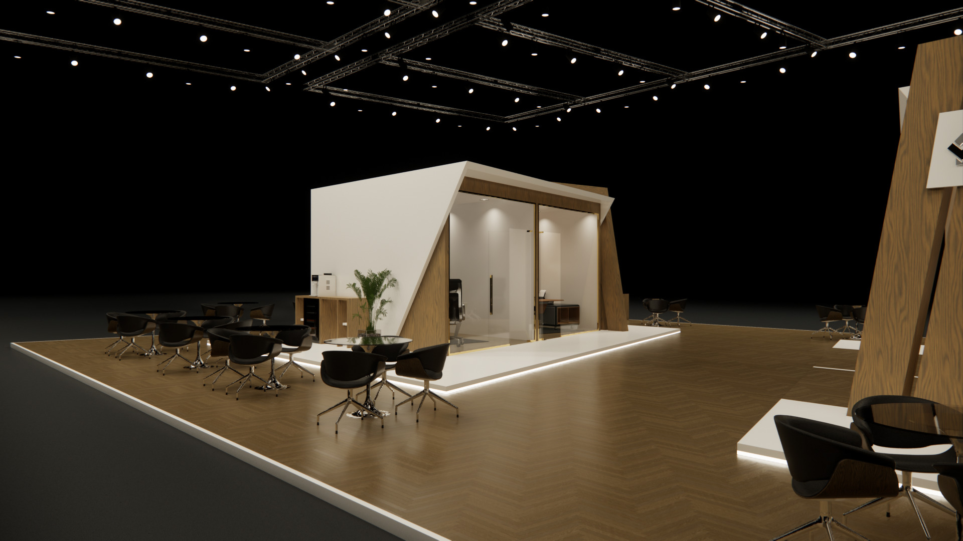 Exhibition booth design 3D model 22m x 16m 3D model 3D model_2