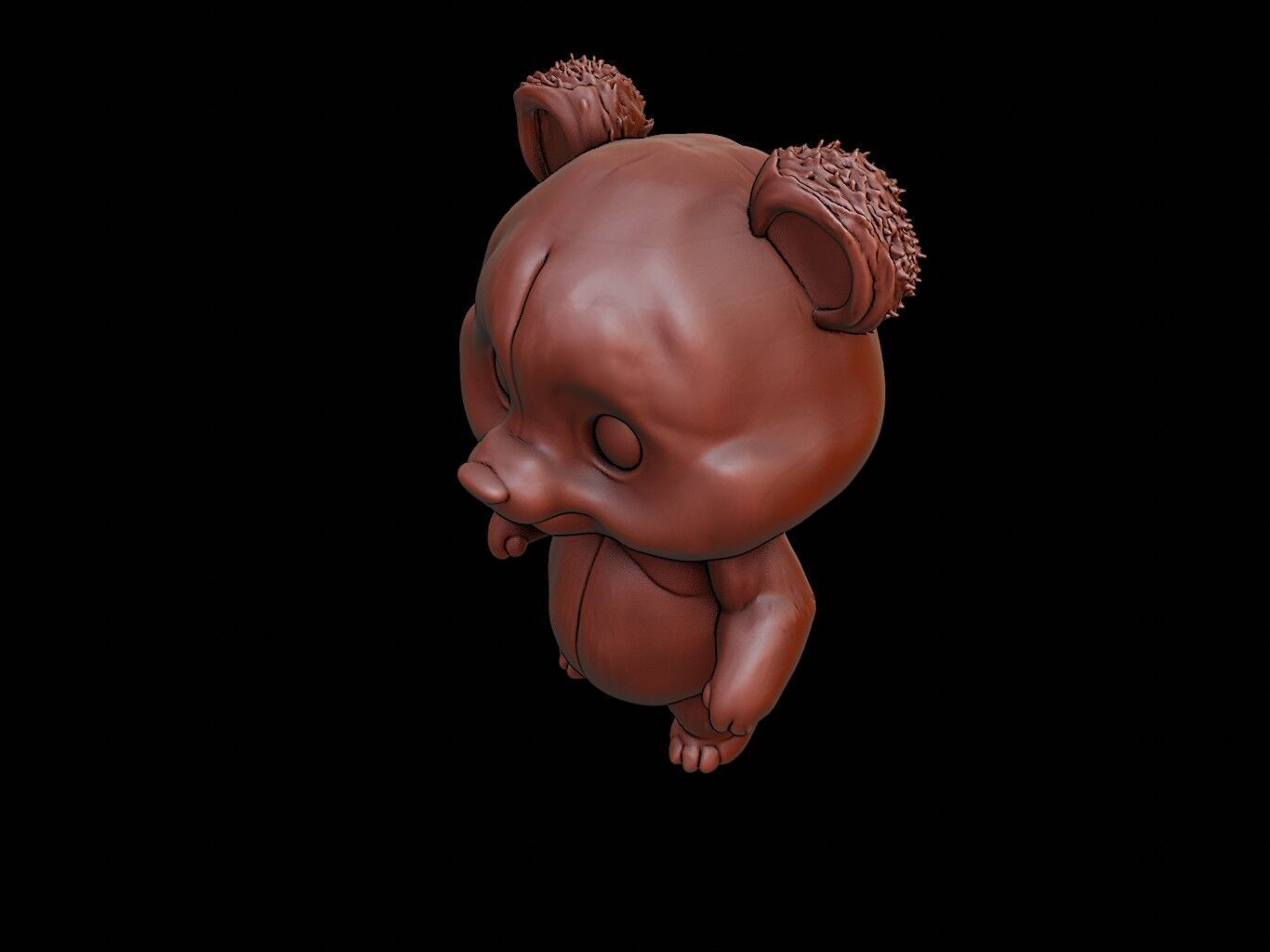 Panda Animal Cartoon 3D print model_1