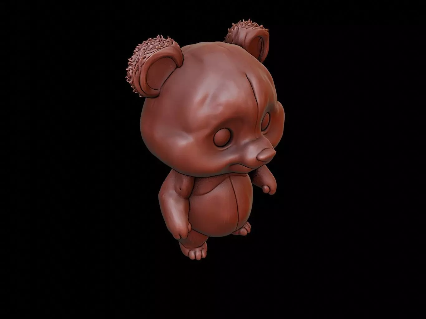 Panda Animal Cartoon 3D print model_0