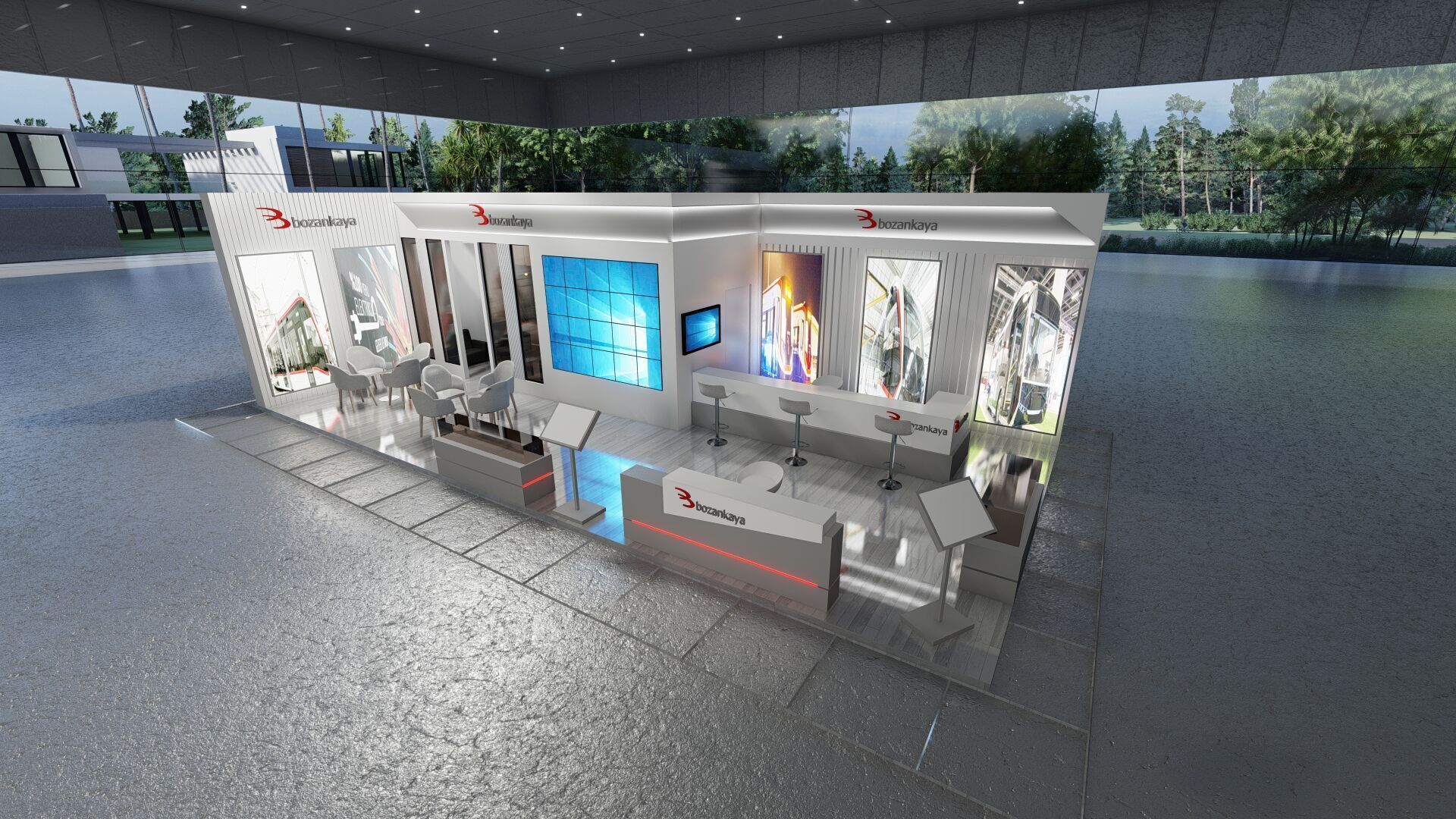 12x6 Exhibition Stand 3D model_7