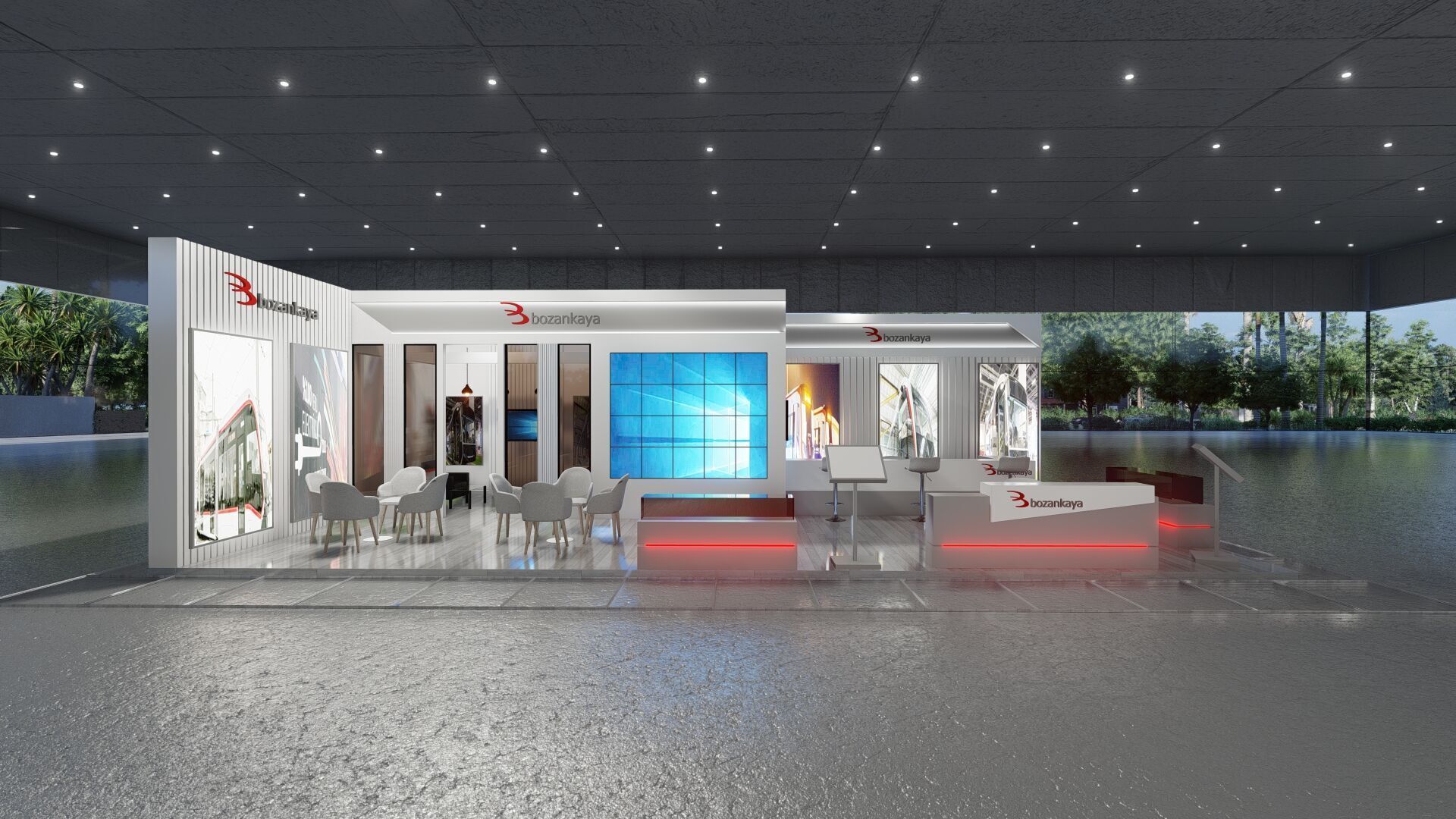 12x6 Exhibition Stand 3D model_1