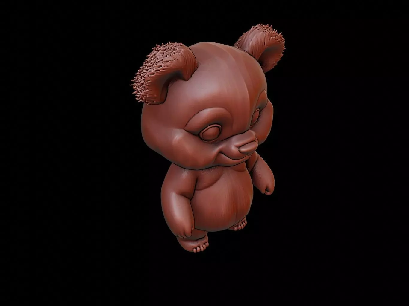 Panda Animal Cartoon 3D print model_0