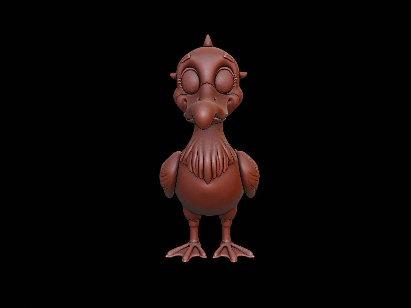 Pelican Animal Cartoon 3D print model_2