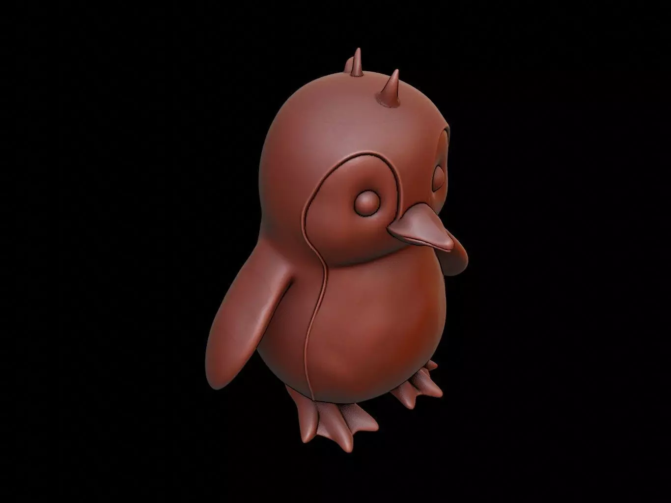 Penguin Animal Cartoon 3D print model_0