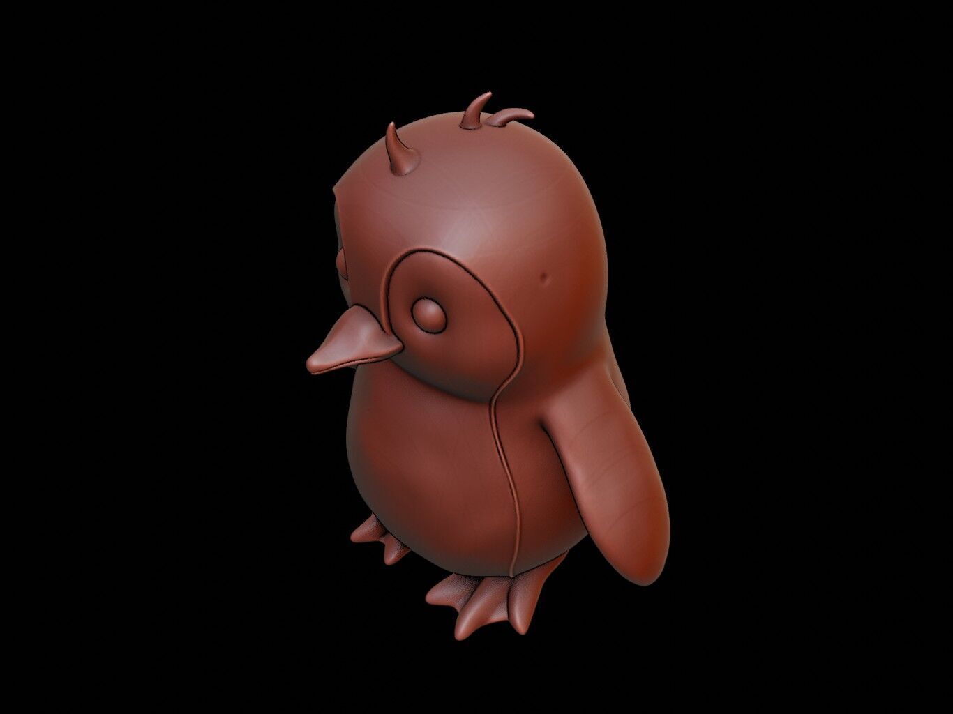 Penguin Animal Cartoon 3D print model_1