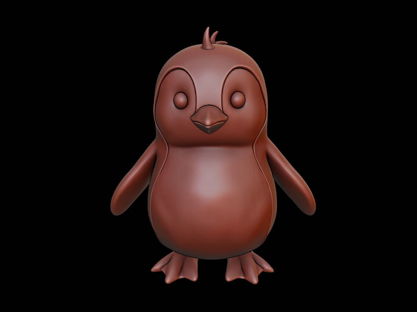 Penguin Animal Cartoon 3D print model_2