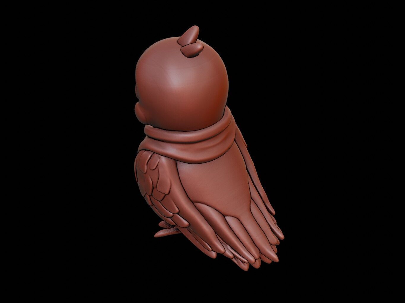 Pigeon Animal Cartoon 3D print model_1
