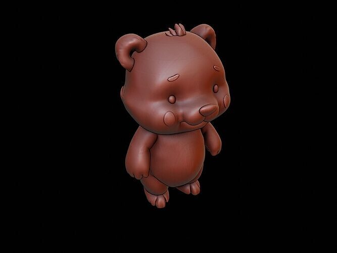 Polar Bear Animal Cartoon 3D print model