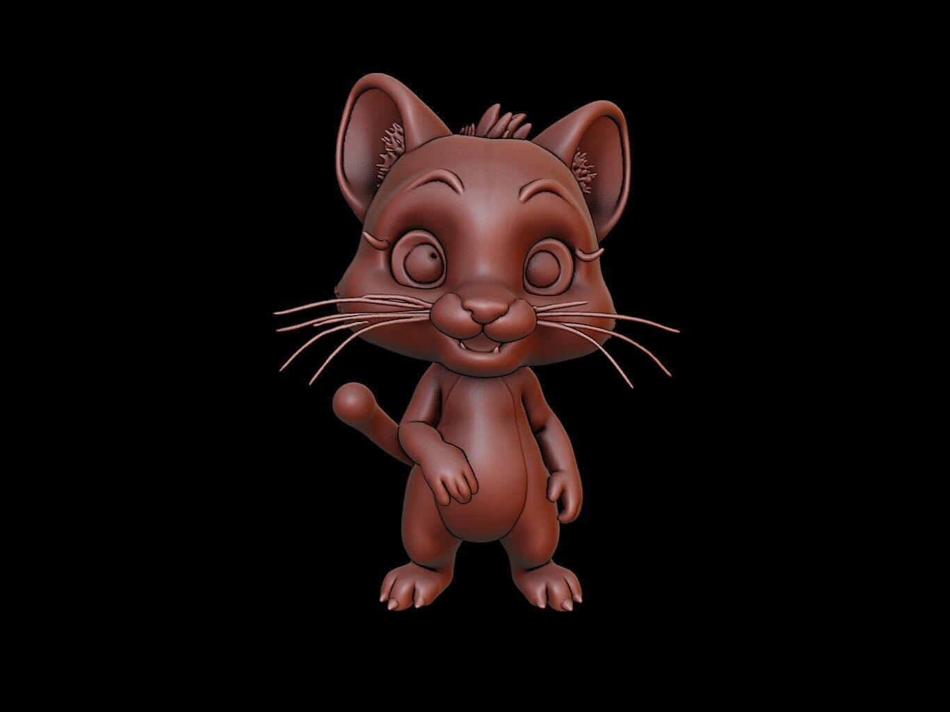 Puma Animal Cartoon 3D print model_2