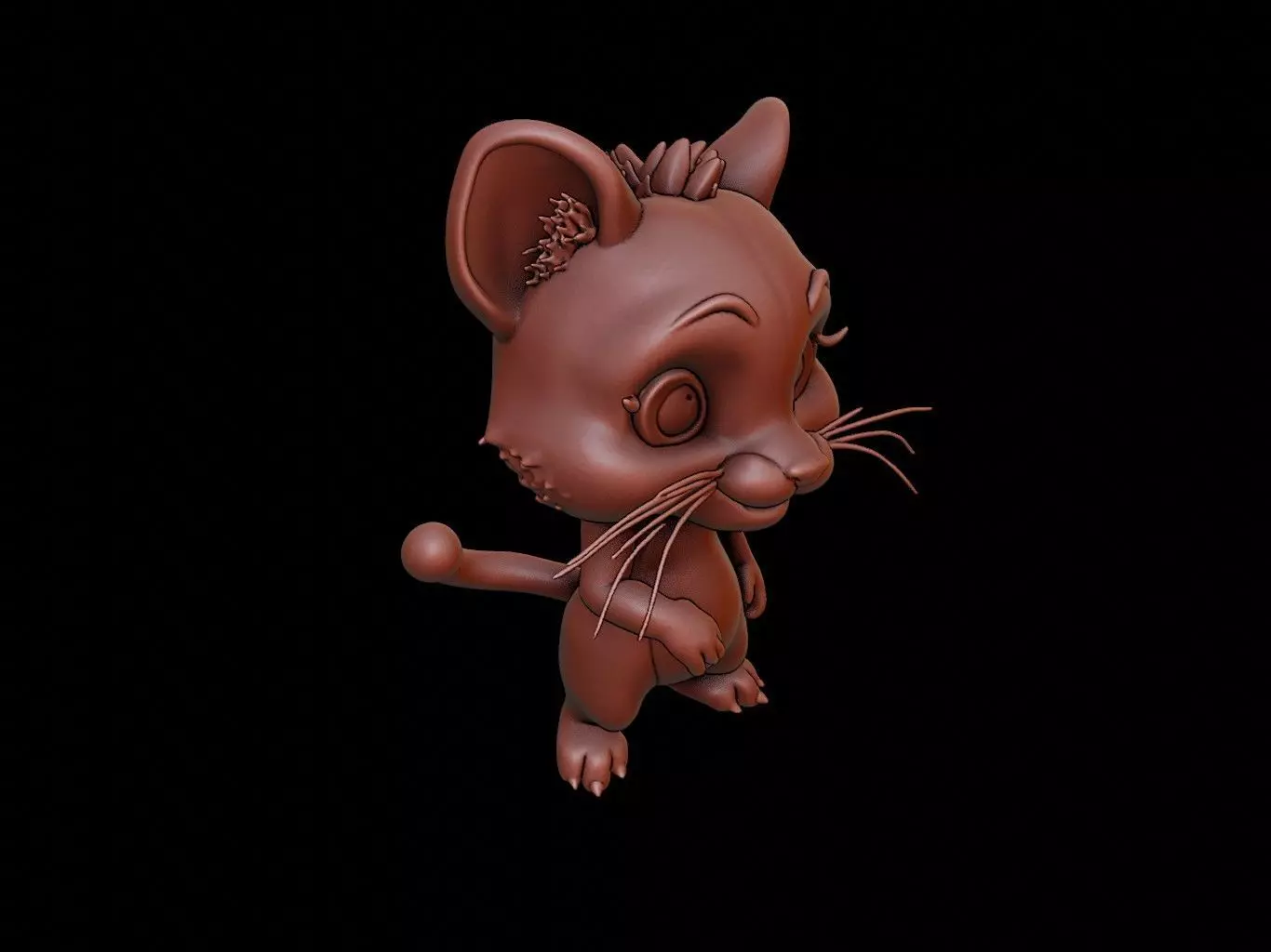 Puma Animal Cartoon 3D print model_0